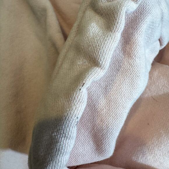 Champion Reverse Weave Pink Hoodie: Gothic Embroidered Script & Baby Pink - Picture 10 of 10